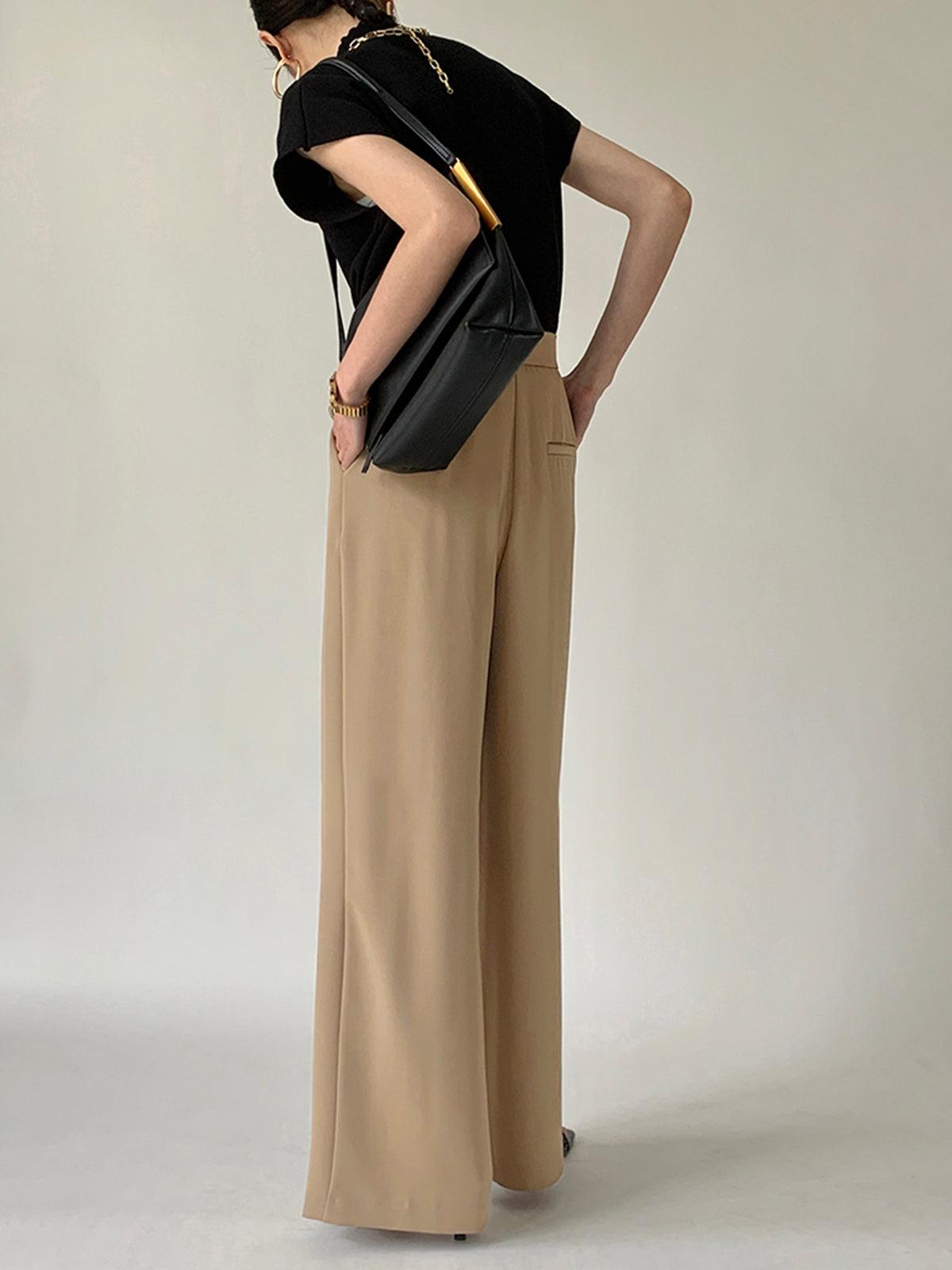 Large Fluid Trousers with Belted Waist