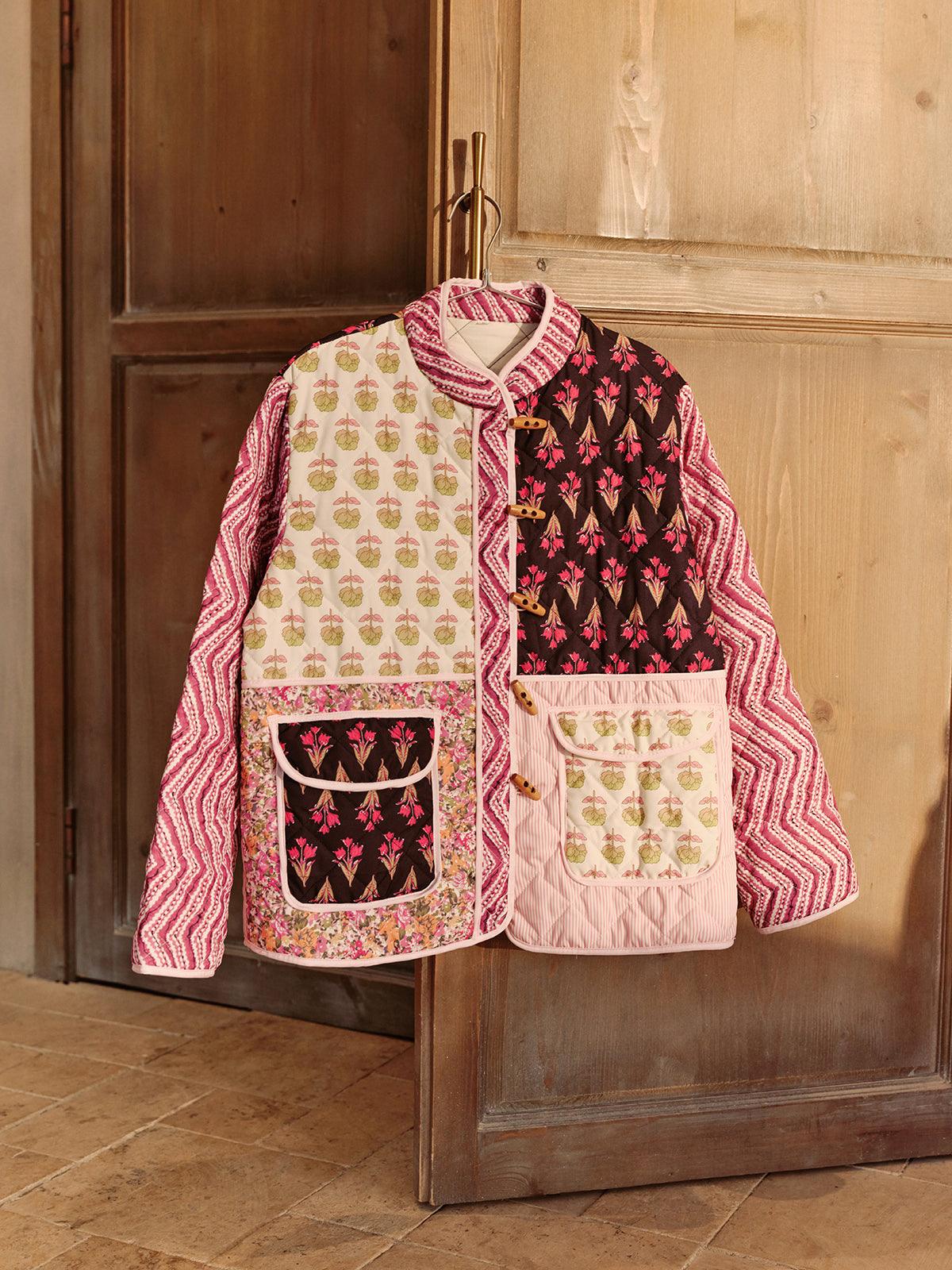 Manteau d'Hiver Imprimé Floral Bohème
