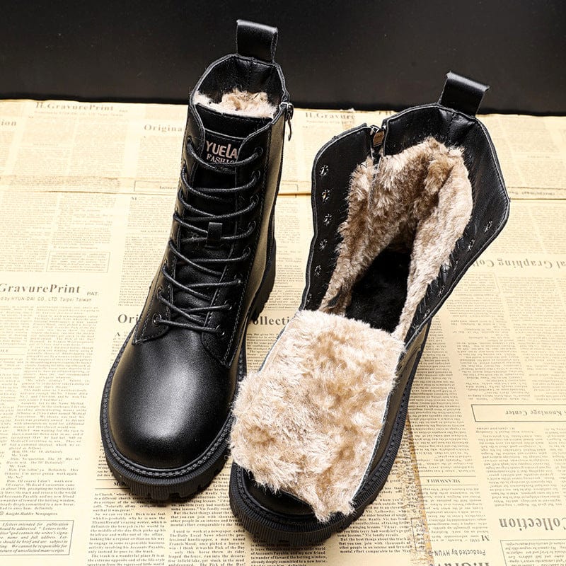 Julia™ | Élégantes Bottes en Cuir Noir
