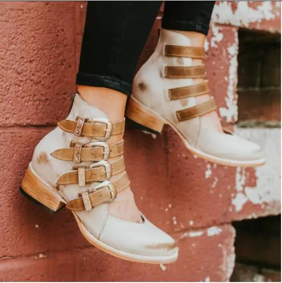 Mélanie™ | Élégantes Sandales Vintage en Cuir